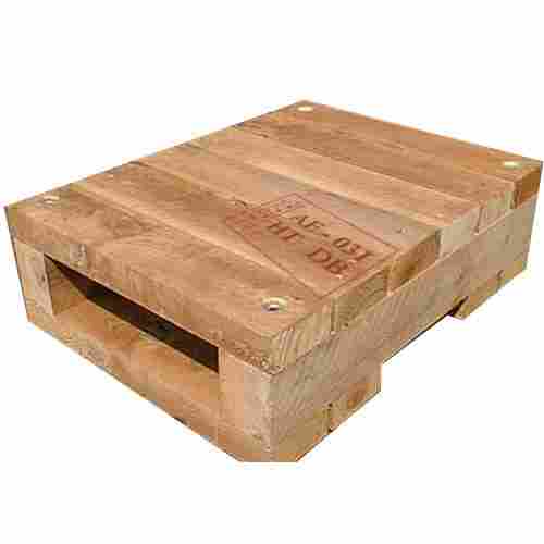 Hard Wood Made Rectangular Shape Industrial Brown Fumigated Wooden Pallets