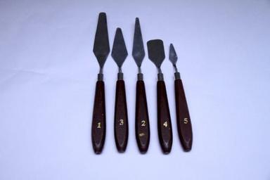 Durable Wooden Handle Metal Blades Painting Knife Set