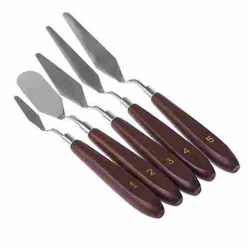 Wooden Handle Metal Blades Painting Knife Set