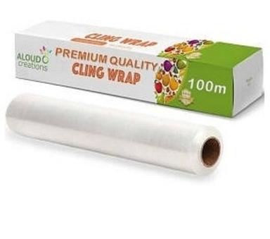 Silver Premium Quality Cling Wrap 100 M For Bread, Chapati, Parathas Wrapping