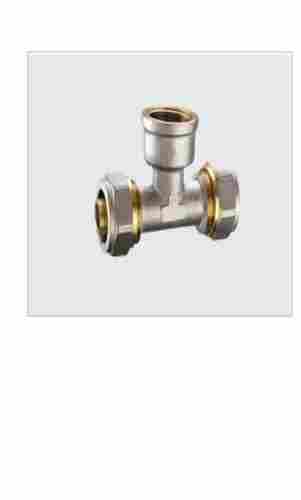 CORROSION RESISTANT GOLDEN AND SILVER COLOR FEMALE BRASS T PEX FITTING WITH FORGED BRASS BODY