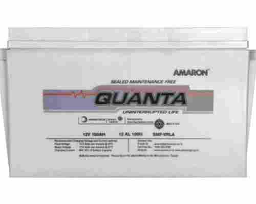 Amaron 12 AL100N Quanta SMF Battery, 12V, 100Ah With 2 Years Warranty
