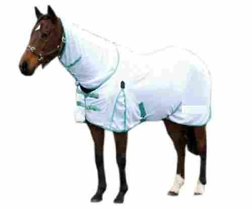 Plain Design And White Color 2 Belly Polyester Air Mesh Combo Horse Rug With Cotton Filling For Summers