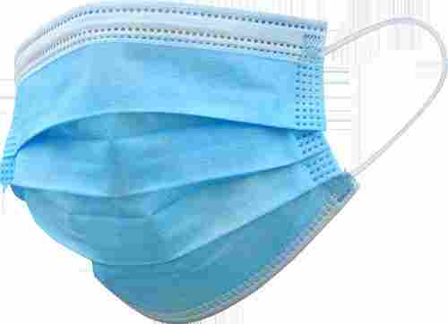 100% Protective Sky Blue Color Disposable Face Mask