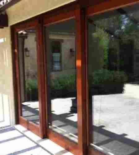Solid Wood Rectangular Triple Sliding Door For Hotel And Home