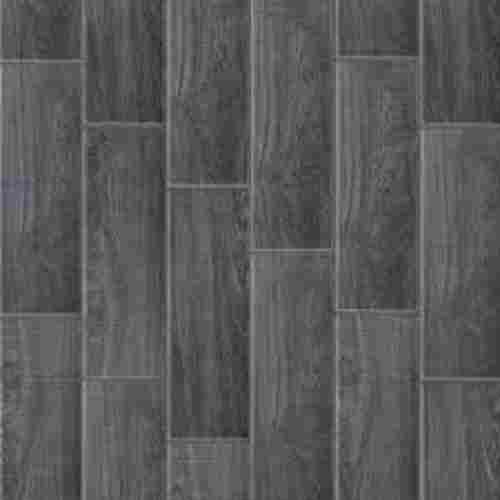 Greyish Black Color 3D Porcelain Tiles Used To Cover Floors And Dividers