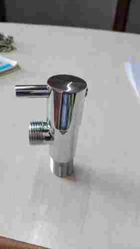 Leak Proof and Rust Proof Chrome Plated Silver Brass Angle Cock for Bathroom Fitting 