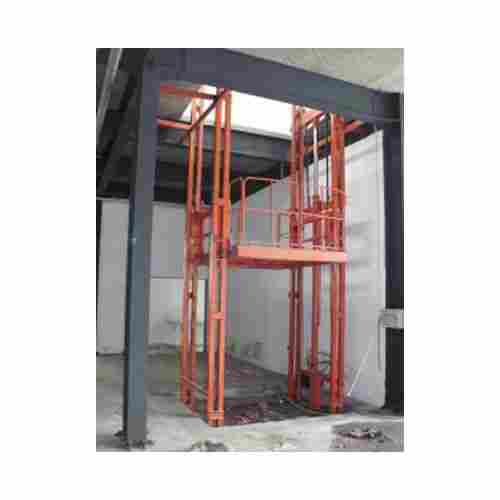 Sturdy Construction Low Maintenance Cost Mild Steel Vertical Hydraulic Goods Lift