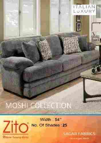 5407 Plain Anti Shrink And Light Weight Comfortable Zito Grey Moshi Sofa Fabric