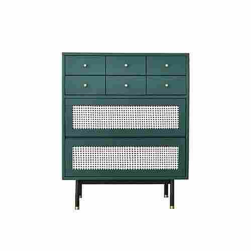 Handcrafted Metal Cabinet with Drawer