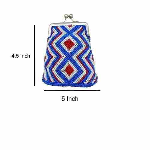 Handmade Pink Color Designer Rectangular Shape Embroidery Hand Purse For Casual Wear