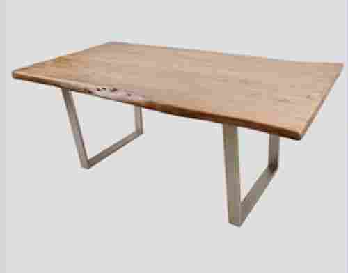 Iron Table with Live Edge Top