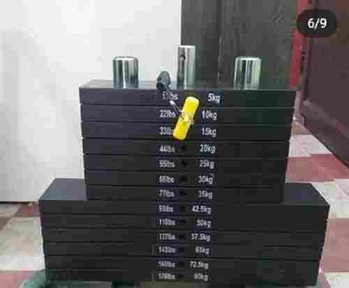 Modern Mild Steel Black Weight Stack For Gym