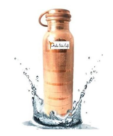 Metal 900 Ml Pure Copper Drinking Water Pitcher With Screw Cap For Home, Office, Travel