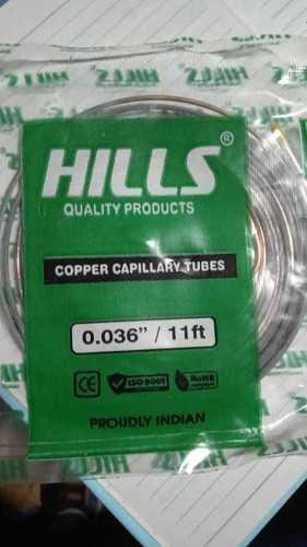 Brown Cool Carriers Copper Capillary Tubes With 1 Feet To 100 Feet Running Length