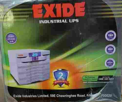 Short Circuit Protection Exide 2KVA 24V DC Pure Sine Wave UPS With 2 Years Warranty