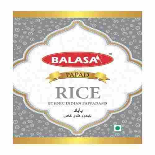 FSSAI Certified Dried Natural Rich Taste Round White Rice Papad