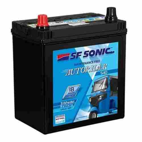 SF Sonic Auto Rider540 12V Three Wheeler Battery With 18 Months Warranty