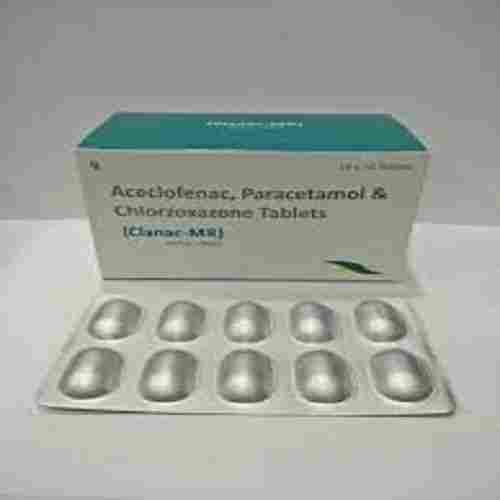 Aceclofenac, Paracetamol and Chlorzoxazone Tablets