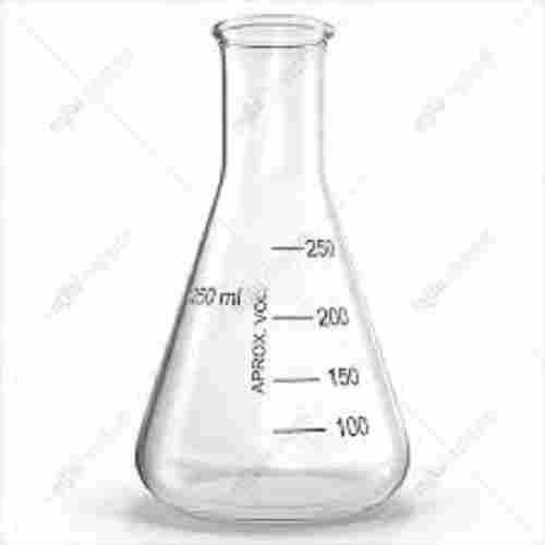 Glass Measuring Transparent Conical Flask For Chemical Laboratory