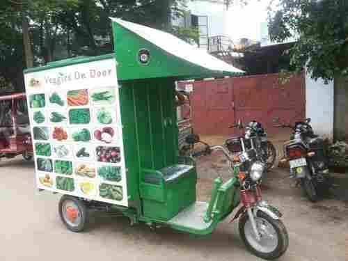 Maximum Speed 25 Km/hr Three Wheel Type Battery Operated Food Supply Cart