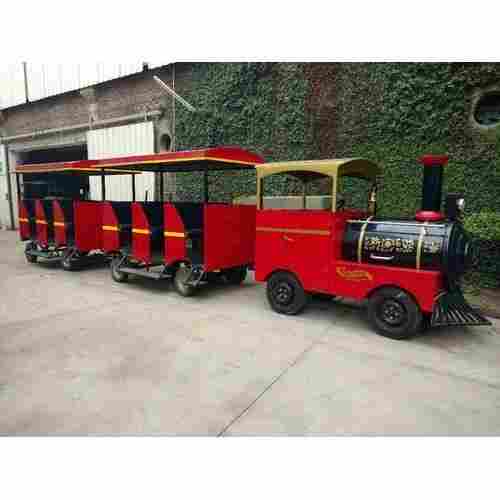 Vibration Free Operation Steel Frame Battery Operated 18 Seater Trackless Train