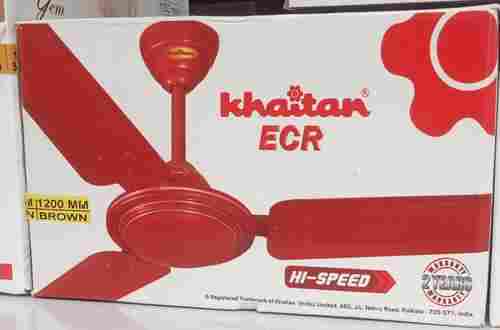 12mm Brown Color Khaitan Ecr 3 Blade Ceiling Fans for Home and Office