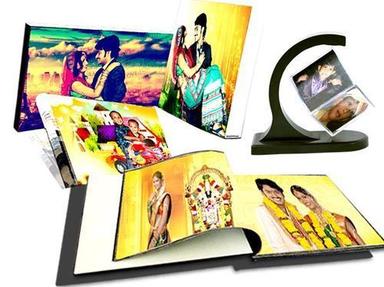 Multicolor Attractive Design Rectangular Shape Printed Paper Photo Album For Photo Storage