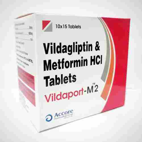 Metformin + Vildagliptin Tablet Or Vildaport M2 Tablet