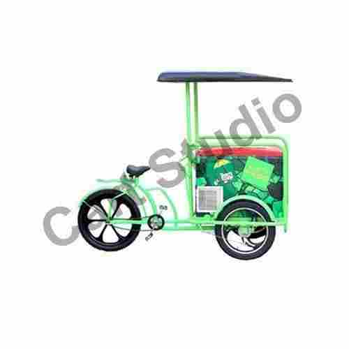 Tubeless Tyre Alloy Wheel Powder Coated Ice Cream Cart (Loading Capacity 110 To 200 Ltr)