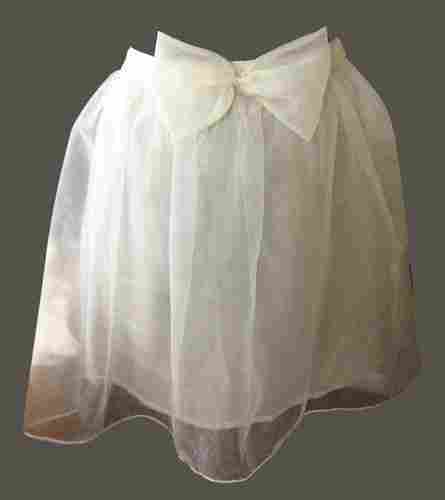 White Skin Friendly Regular Fit Casual Wear Ladies Plain Nylon Flared Skirts