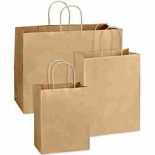 Machine Made Brown Paper Bag For Gifting Use And Packaging