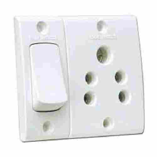 Polycarbonate 20 Amp White Color Penta Combine Lighting Switch