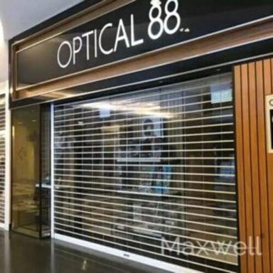 Black Polycarbonate Rolling Shutter Used In Garage, Mall, Shop