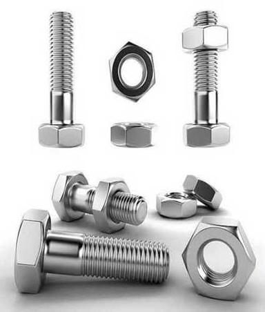 Hexagonal Precisely Engineered Aluminium Nut Bolts For Domestic And Industrial Usage 