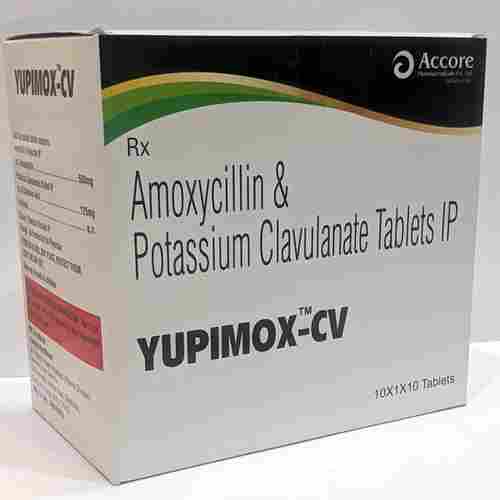 Amoxicillin And Potassium Clavulanate Tablets Or Yupimox Cv Tablets
