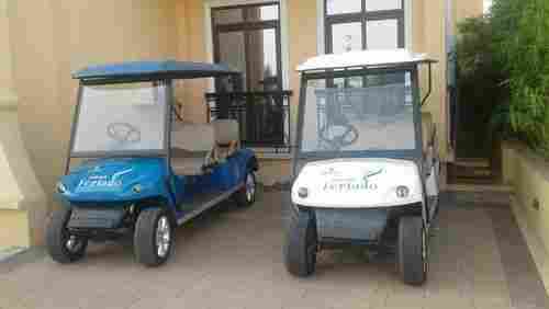 Longer Service Life Eco Friendly Battery Operated Four Seater Golf Cart