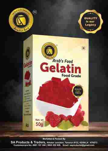 Arabs Food Edible Gelatin Food Grade, Net Weight 50g