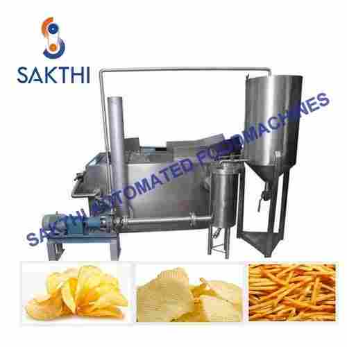 Stainless Steel Semi Automatic Potato Chip Making Machine, 50kg Per Hour Capacity