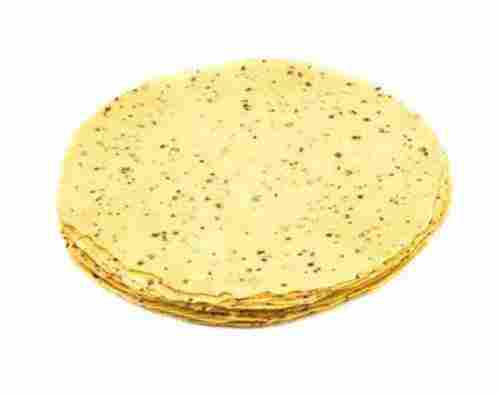 Salty and Spicy Dried Yellow Udad Papad without Added Preservatives