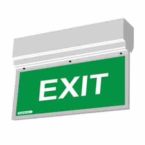 Rechargeable Battery Operated Green/Red 4 Watt Aluminium/Acrylic LED Exit Light And Signage