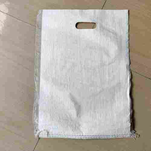 White Color Plain Die Cut Handle Carry Bags for Packaging