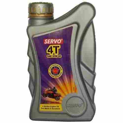 Servo Engine Oil Bottle of 1 Litre Bottle for 4 Stroke Motocycles With Viscosity 20W40
