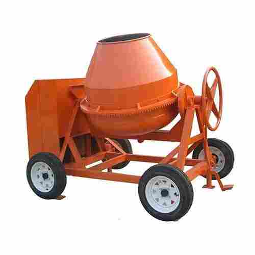 Four Wheel Electric Engine Reverse Drum Concrete Mixer Machine (Drum Capacity 500 Liters)
