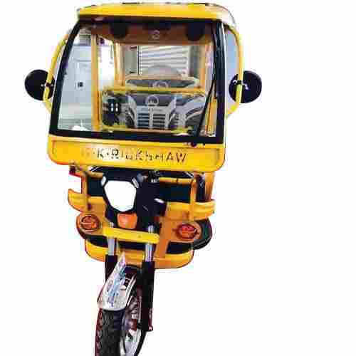 Rear Drum Brake Type Fiber Roof Three Wheel Battery Operated Rickshaw