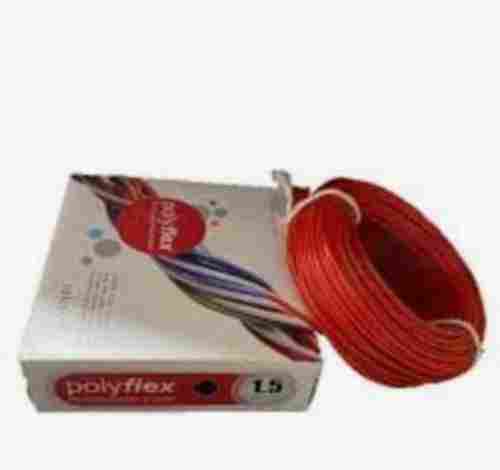 Single Core Copper Conductor Polyflex House Wire Cable in Red Color