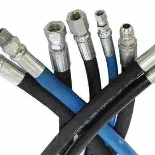 Black High Pressure Hydraulic Hose Assemblies With Leak Proof And Durable