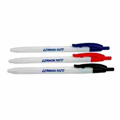 Retractable Promotional Plastic Ballpoint Pens With 0.5mm Nib Size And 4-6 Inch Pen Size