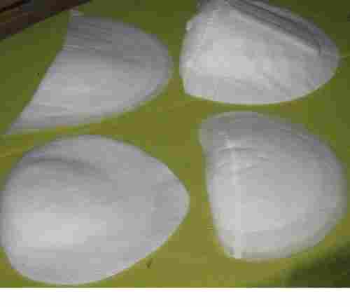 White Plain Cotton Shoulder Pads (Pack Of 4 White)