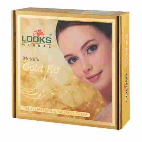 Looks Herbal Metallic Gold Facial Kit For All Skin Types